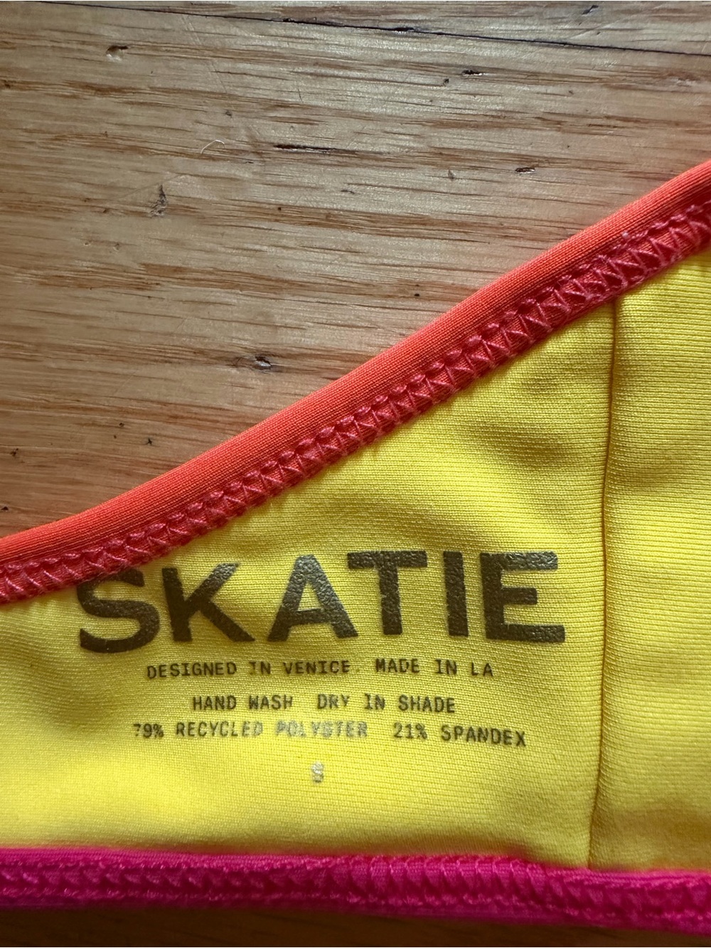 Skatie Two Tone Orange & Yellow Bikini Set - Picture 3 of 3